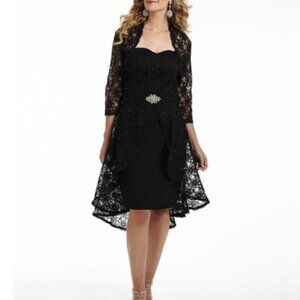 Ideas by Barbara Gown Style# 5825 NAVY BLUE Size M NWT